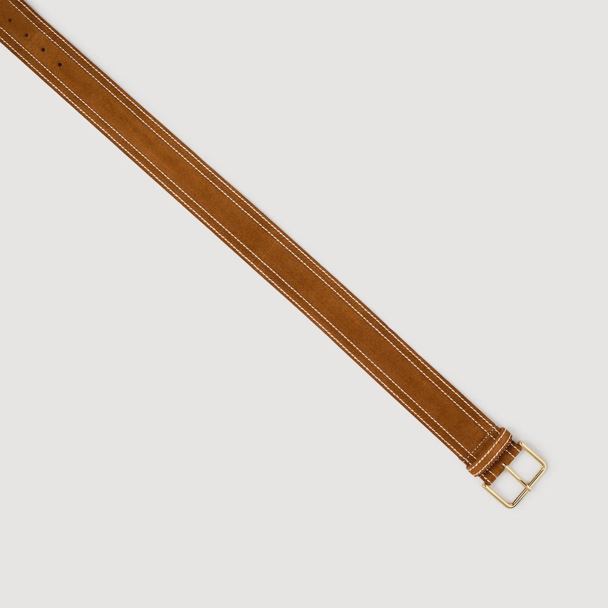 Calinda Wide Leather Belt Camel