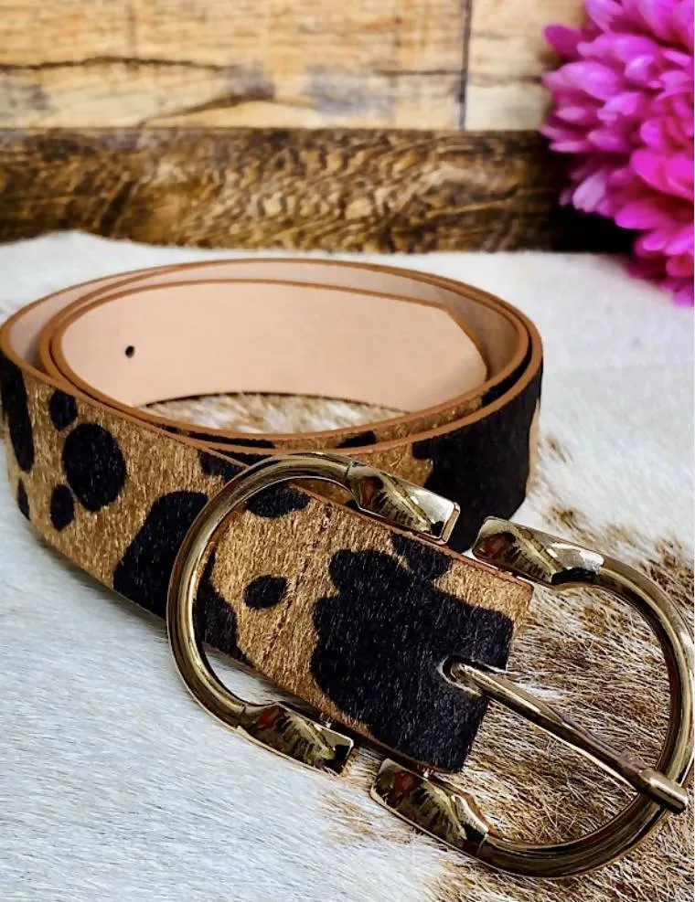 Cow print Belt