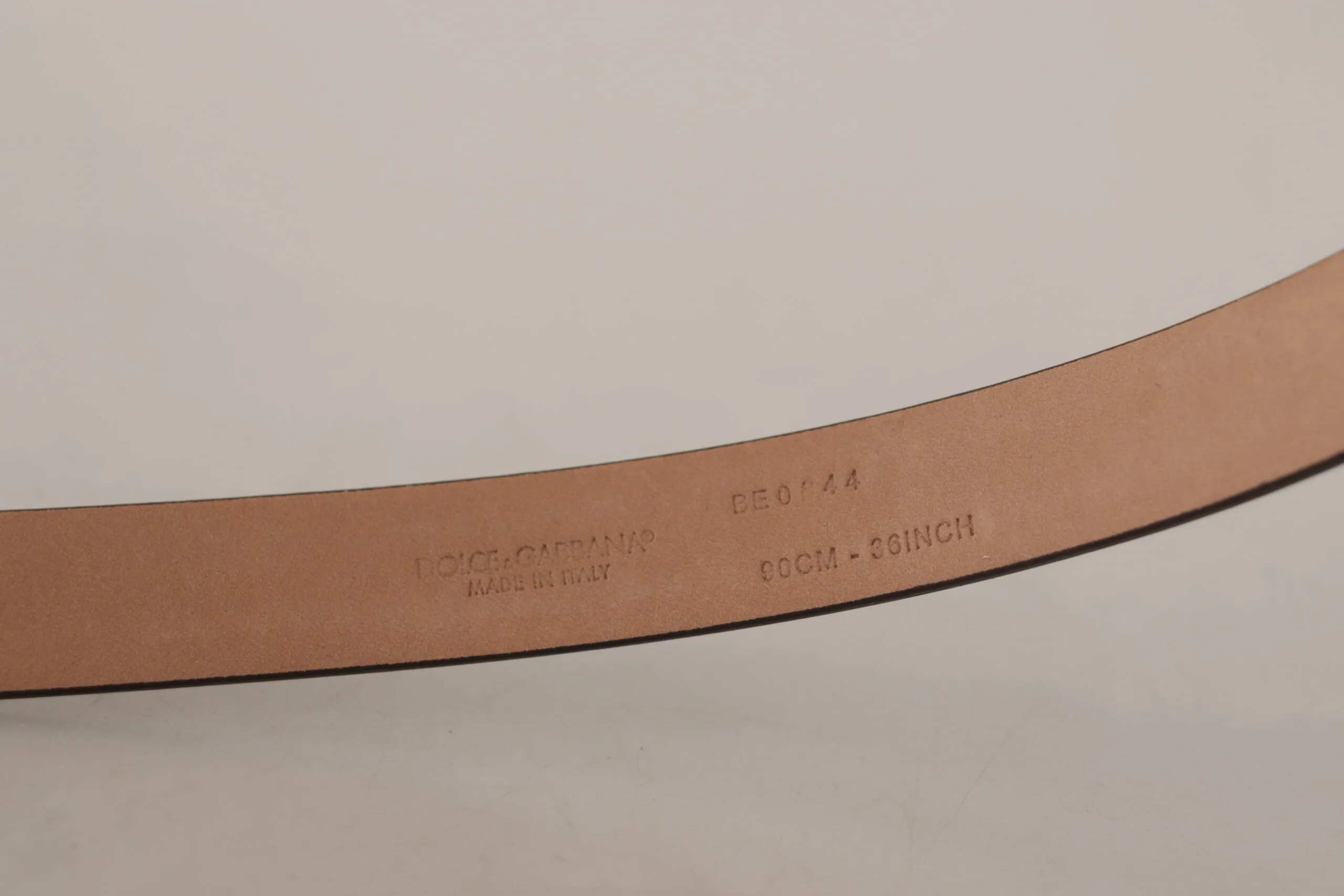 Elegant Black Leather Logo Buckle Belt