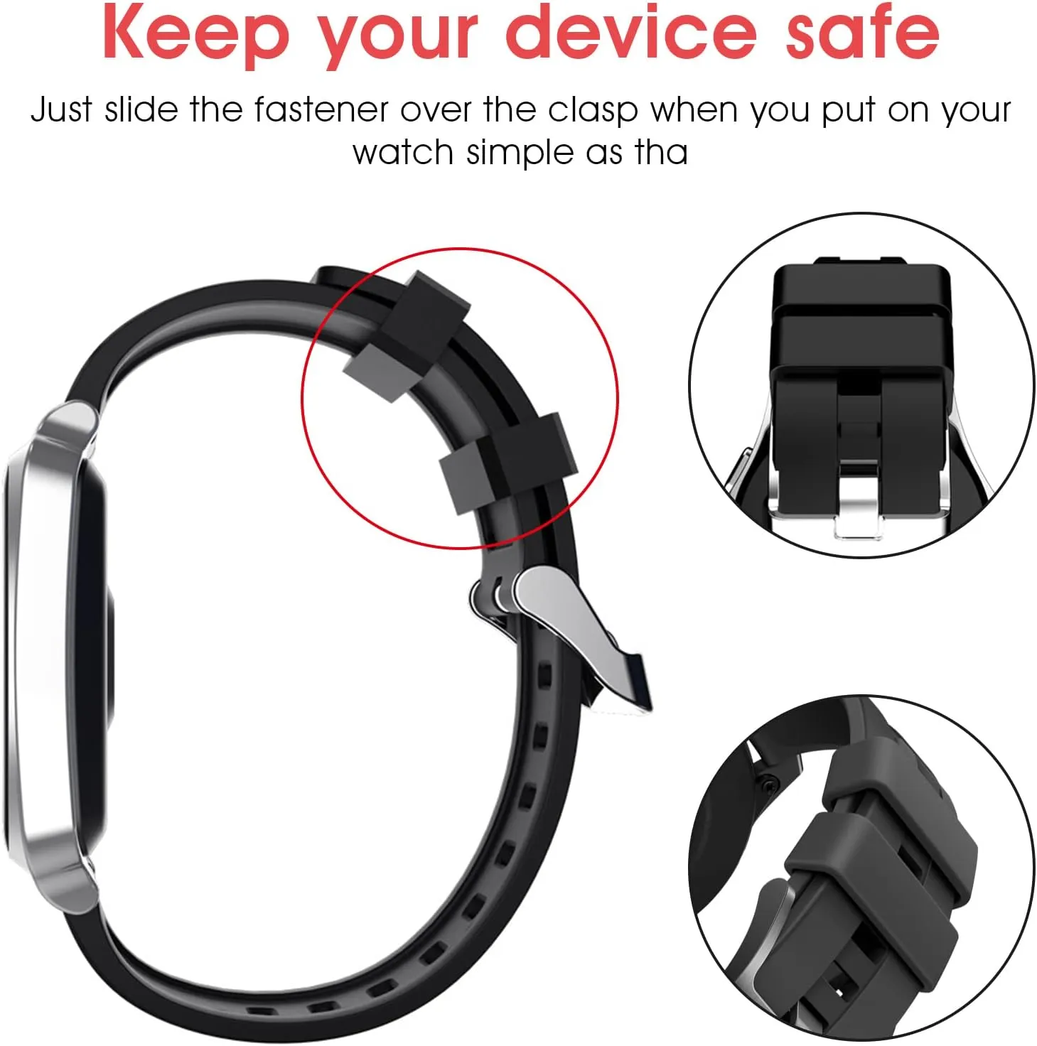 Molain Rubber Replacement Watch Band Strap Loops, 12Pcs Silicone Watch Band Holder, Watch Strap Keeper, Smartwatch Band Retainer Loop, Watch Fastener Rings (4x18mm   4x20mm   4x22mm)