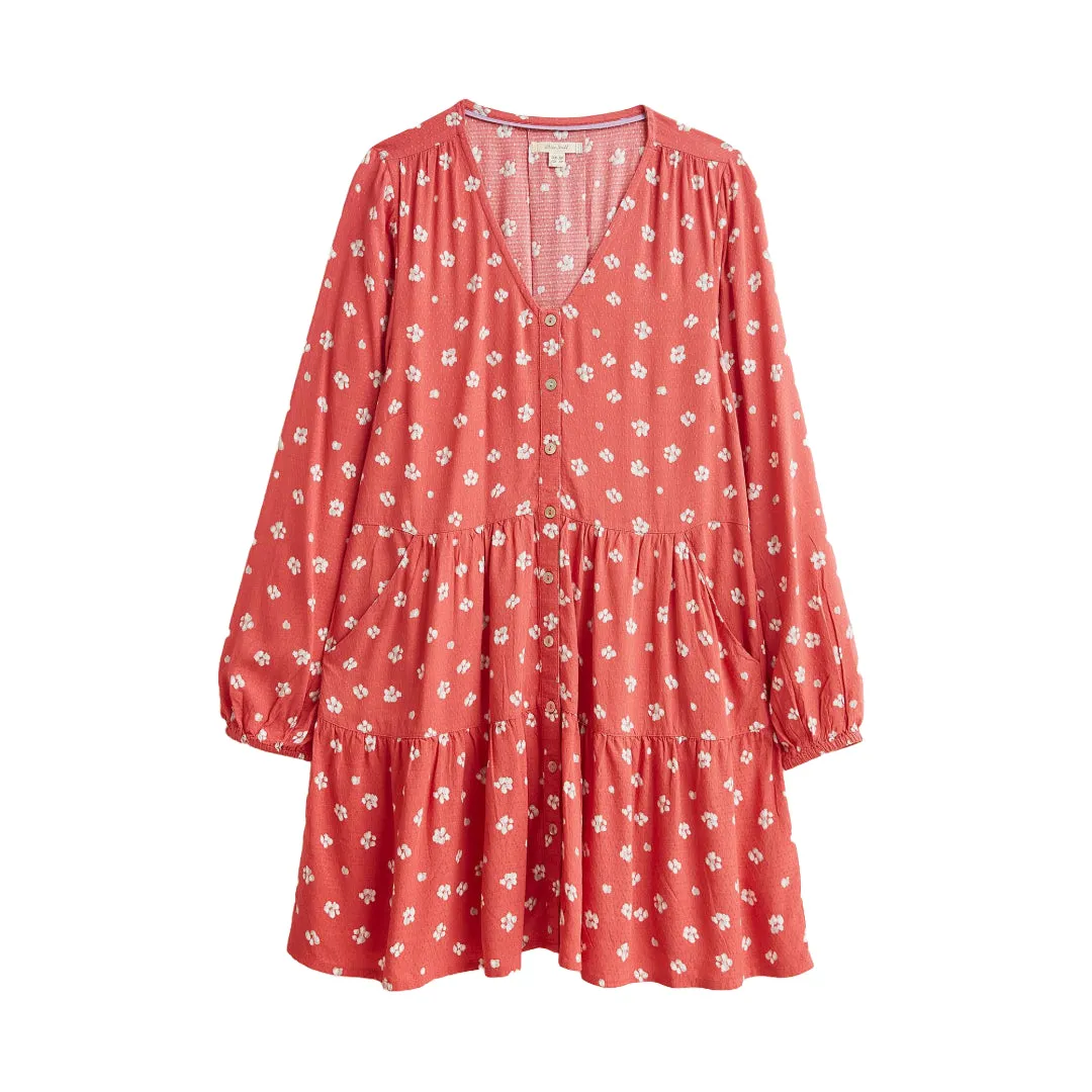 Women's Bella Smock Tunic in Coral (Imperfect)